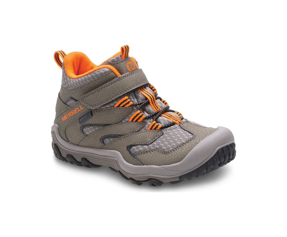 Merrell Boots Grey - Chameleon 7 Access Mid A/C Waterproof - Kids 27IPSYEHK